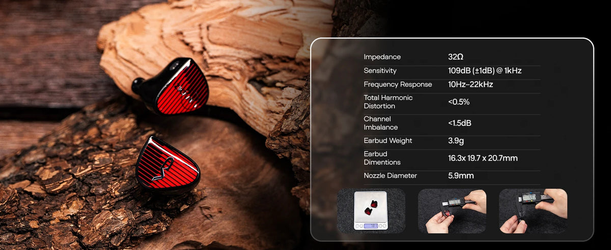 Pre-order Linsoul ZiiGaat x Vivir Digital: RUMBA 10mm Graphene Dynamic Driver In-Ear Monitor with Balanced Tonal Signature