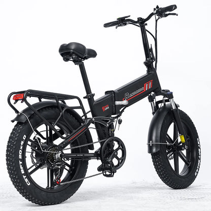 RANDRIDE YX20M Foldable Electric Bike 1000W 48V 17Ah Battery 20 Inch Full Suspension 7-Speed Urban Electric Bicycle For Adults
