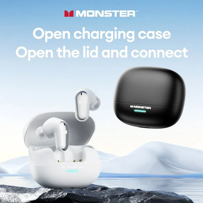 Monster MQT52 Wireless Headphones Bluetooth 5.4 HIFI Stereo Earphones Talking Noise Canceling Music  Gaming Headset with Mic