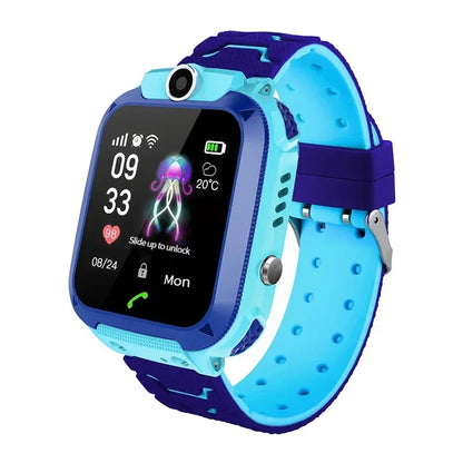 Lenovo 2027 New 5G Kids Smart Watch GPS Location Sim Card Call SOS Camera Waterproof Child Watch for Boys Girls Present Gift