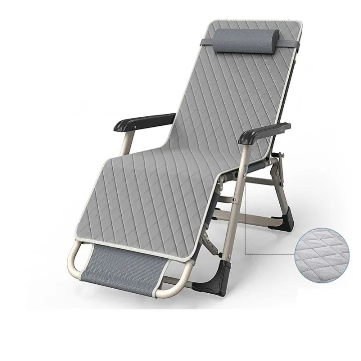 UVR Single Person Office Lunch Lounge Chair Outdoor Camping Foldable Portable Adjustable Backrest Comfortable Lounge Chair