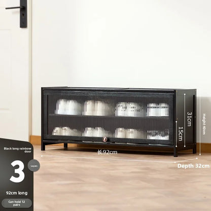 Shoe rack Multi-layer storage shelf Household simple door entry balcony Indoor large-capacity dust-proof shoe cabinet