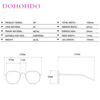 2026 Metal Oversized Pilot Outdoor Sunglasses Fashion Women Men Sunglasses Female Driving Cycling Travel Windproof Goggles UV400