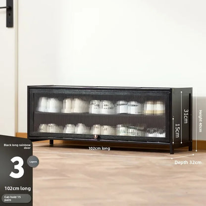 Shoe rack Multi-layer storage shelf Household simple door entry balcony Indoor large-capacity dust-proof shoe cabinet