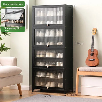 Shoe rack Multi-layer storage shelf Household simple door entry balcony Indoor large-capacity dust-proof shoe cabinet