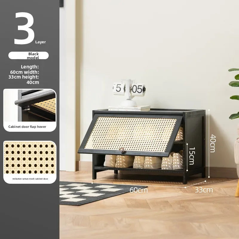Shoe rack Multi-layer storage shelf Household simple door entry balcony Indoor large-capacity dust-proof shoe cabinet