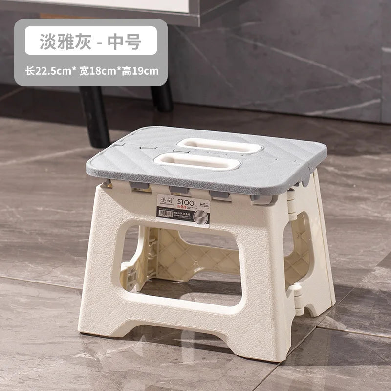 New Adult Children Portable Folding Stool Thickened Plastic Saddle Chair for Outdoor Activities and Fishing Gifts Party Favors