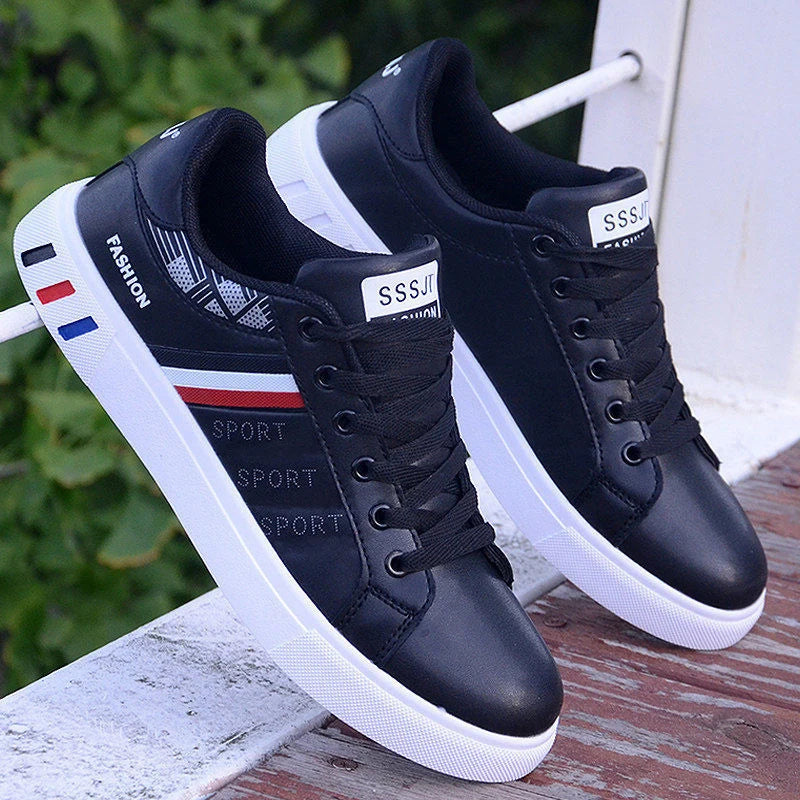 Men's Round Toe Casual Sports Shoes for Commuting, Simple Spring and Autumn Style, Lightweight, Breathable and Comfortable Men's