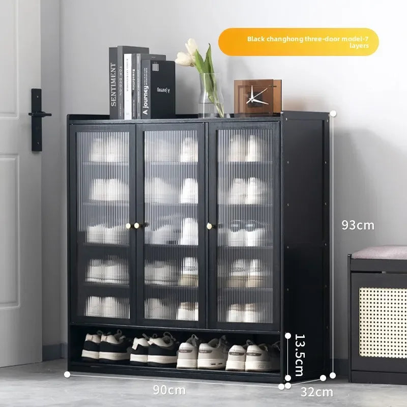 Shoe rack Multi-layer storage shelf Household simple door entry balcony Indoor large-capacity dust-proof shoe cabinet
