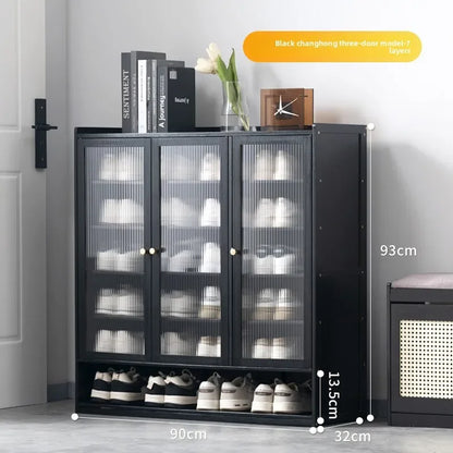 Shoe rack Multi-layer storage shelf Household simple door entry balcony Indoor large-capacity dust-proof shoe cabinet