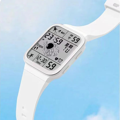 Fashion Digital Watch for Men Women Kids Spaceman Sweaterproof Sport Watches Multifunction Clock Student Electronic Wristwatch