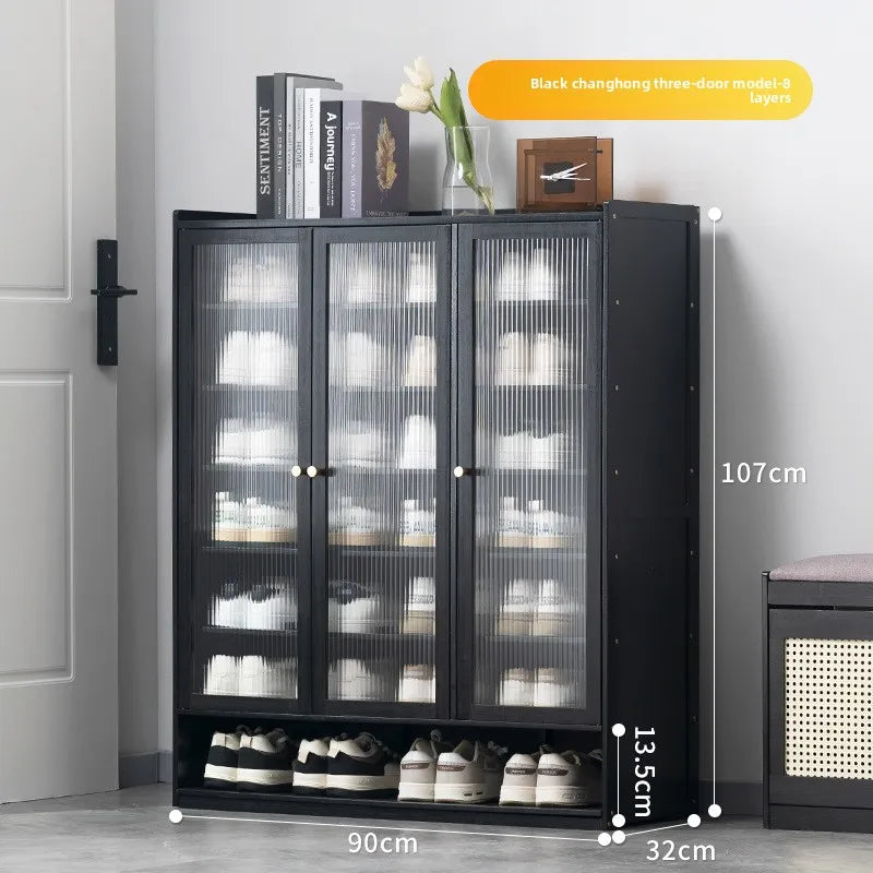 Shoe rack Multi-layer storage shelf Household simple door entry balcony Indoor large-capacity dust-proof shoe cabinet