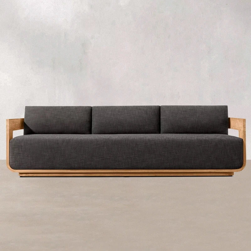 Sofas, solid teak outdoor furniture, factory direct sales, suitable for gardens, courtyards, parks and hotels; high-end sofas