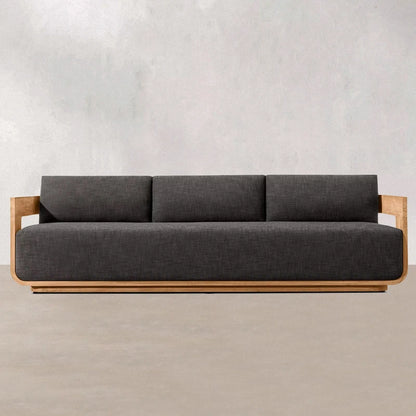 Sofas, solid teak outdoor furniture, factory direct sales, suitable for gardens, courtyards, parks and hotels; high-end sofas