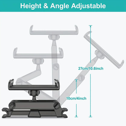 Telescopic Car Rear Pillow Phone Holder Tablet Rotating Holder Car Back Seat Stand Headrest Bracket Universal Holder Accessories