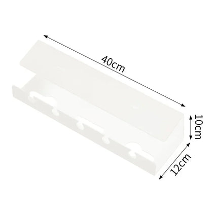Under Desk Cable Management Cable Tray Under Desk With Clamp Power Strip Cord Holder No Drilling Sturdy Spacious supplies