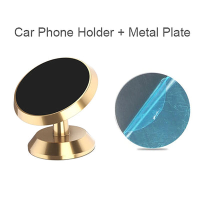 Magnetic Car Phone Holder Magnet Mount Mobile Cell Stand GPS Support for iPhone 14 15 16 17 Pro Xiaomi Huawei Samsung Oneplus