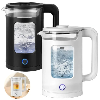 1.8L Electric Kettle 1500W Water Boiler Pot Tea Stainless Steel Kettle Auto Shut-Off Electric Kettle Home Kitchen Water Heater UK Plug