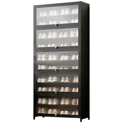 Shoe rack Multi-layer storage shelf Household simple door entry balcony Indoor large-capacity dust-proof shoe cabinet