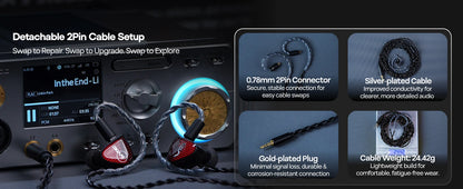 Pre-order Linsoul ZiiGaat x Vivir Digital: RUMBA 10mm Graphene Dynamic Driver In-Ear Monitor with Balanced Tonal Signature