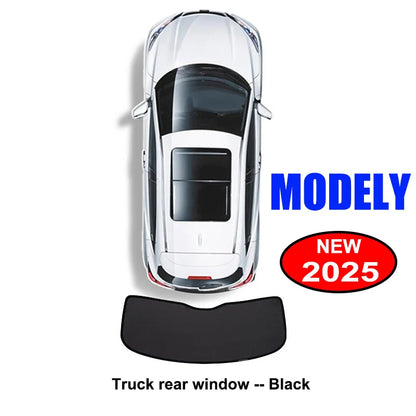 Sun Shade for Tesla Model Y Juniper 2025-2020 Car Windshield Sunshade Cover Front Side Window Privacy Blind Shading for Camping