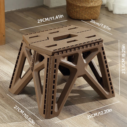 Portable Folding Chair High Load Bearing Durable Foldable Small Stool for Indoor/Outdoor Use, Camping, Hiking, Fishing, BBQ