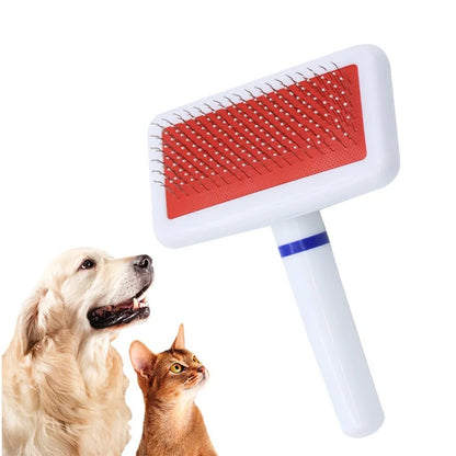 Non-Slip Hair Remover Brush for Dogs And Cats Stainless Steel Pet Grooming Comb Beauty Brush Pet Hair Removal Tool for Pets