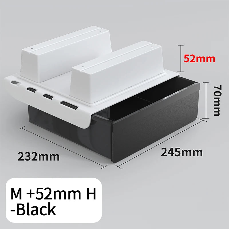 Universal No-Drill Under-Desk Drawer | Adhesive, Hidden Storage Organizer for Office or Home with Large Capacity