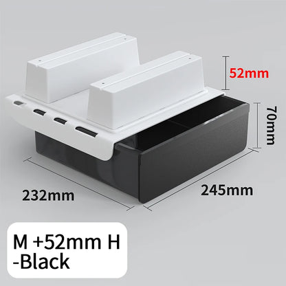 Universal No-Drill Under-Desk Drawer | Adhesive, Hidden Storage Organizer for Office or Home with Large Capacity