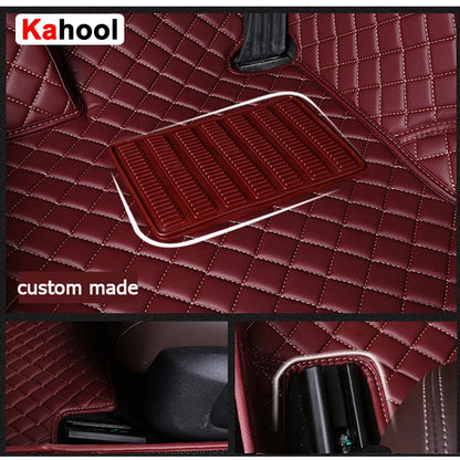KAHOOL Custom Car Floor Mats For BYD Atto 3 Dolphin Seal F0 F3 F6 E6 G3 G6 S6 Song Qin Auto Carpets Foot Coche Accessorie
