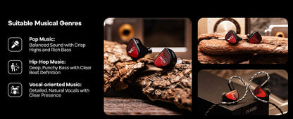 Pre-order Linsoul ZiiGaat x Vivir Digital: RUMBA 10mm Graphene Dynamic Driver In-Ear Monitor with Balanced Tonal Signature