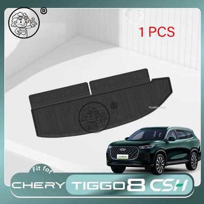RHD For CHERY TIGGO 8 CSH 2025 2026 Car TPE Floor Mats Cargo Liners All Weather Floor Liners Trunk Mat Waterproof Pad