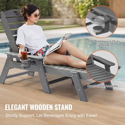 SucceBuy Chaise Lounge Chair Weight Capacity Adjustable Patio Lounge Chair for Outdoor for Pool Poolside Deck Backyard Lawn