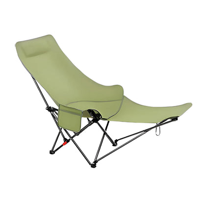 Outdoor Adjustable Folding Chair Portable Camping Chair Lying Or Sitting Balcony Chair With Footrest