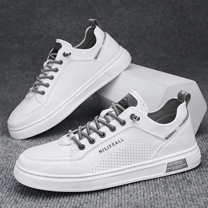 Men's summer breathable leading casual shoes sports flat non-slip waterproof canvas canvas shoes low top lace solid color.