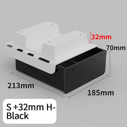 Universal No-Drill Under-Desk Drawer | Adhesive, Hidden Storage Organizer for Office or Home with Large Capacity