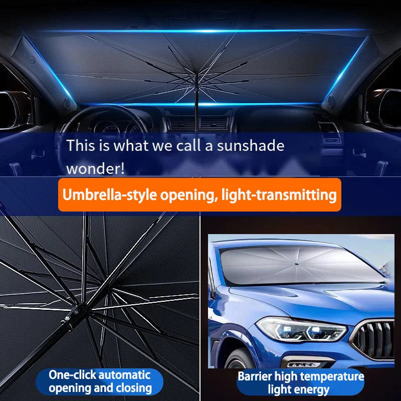 Car parasol inside the front windshield sunscreen sunshade artifact car sunscreen insulation sunshade portable storage