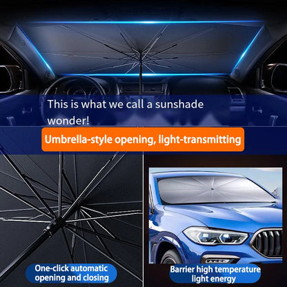Car parasol inside the front windshield sunscreen sunshade artifact car sunscreen insulation sunshade portable storage