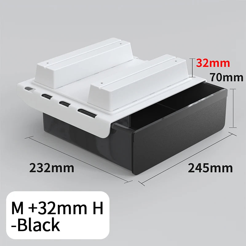 Universal No-Drill Under-Desk Drawer | Adhesive, Hidden Storage Organizer for Office or Home with Large Capacity