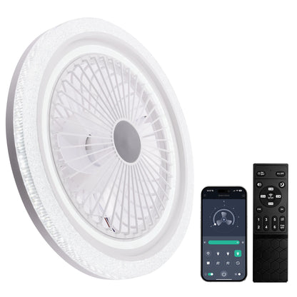 49x49cm Modern Ceiling Fan with Light 6 Speeds Reversible Low Profile Ceiling Fan Light 3CCT LED Dimmable Flush Mount Ceiling Fans with Lights Timing Ceiling Fans Light with Remote for Living Room Kitchen Bedroom And Office