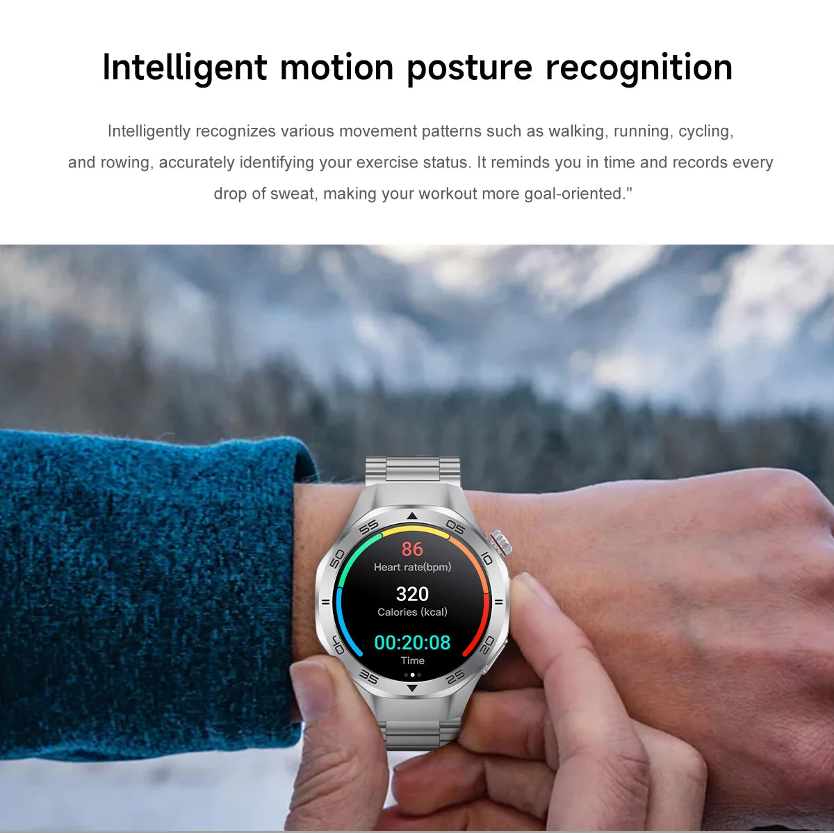 2026New Luxury Mens GPS Motion Smart Watch Military Wristwatch Waterproof Compass Altimeter Man Electron Sports Business Watches