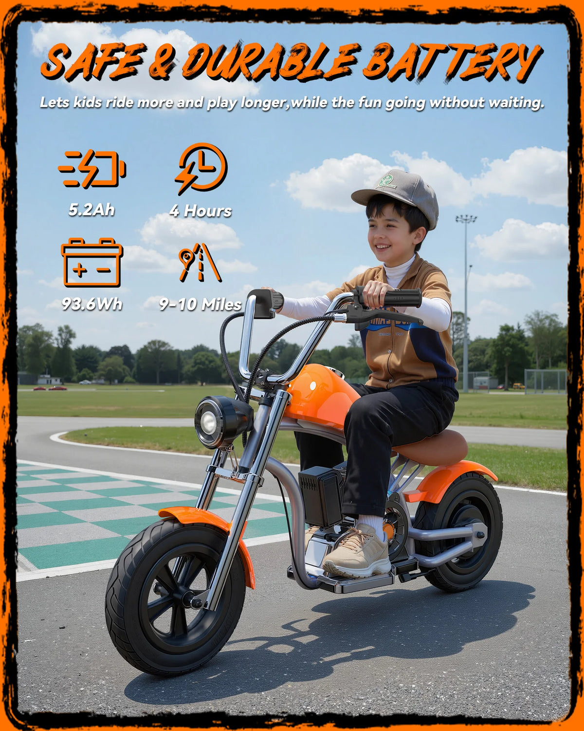 AOVOPRO Electric Bicycle Maximum Speed 10.5Ah, children's Electric Bicycle Range 9-10 Miles, 12 inch Inflatable Tires
