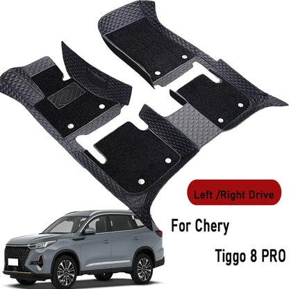 Car Floor Mats for Chery Tiggo 8 PRO 2022 2023-2025 Customauto Foot Pads Automobile Carpet Cover Interior Accessories