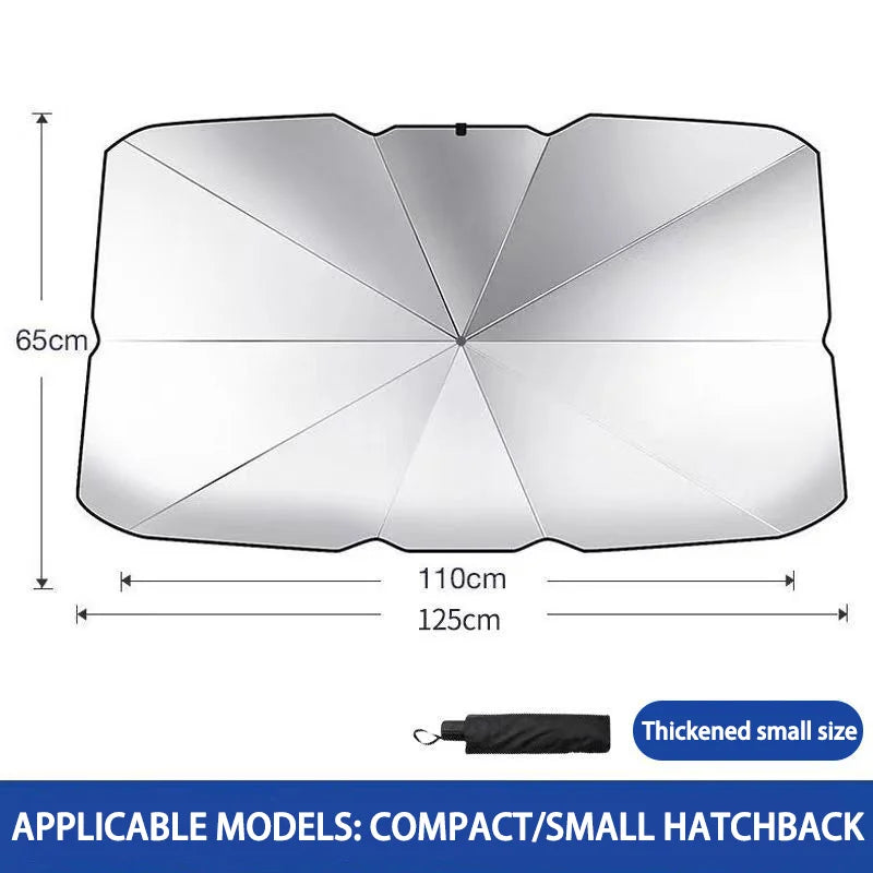 Car parasol inside the front windshield sunscreen sunshade artifact car sunscreen insulation sunshade portable storage