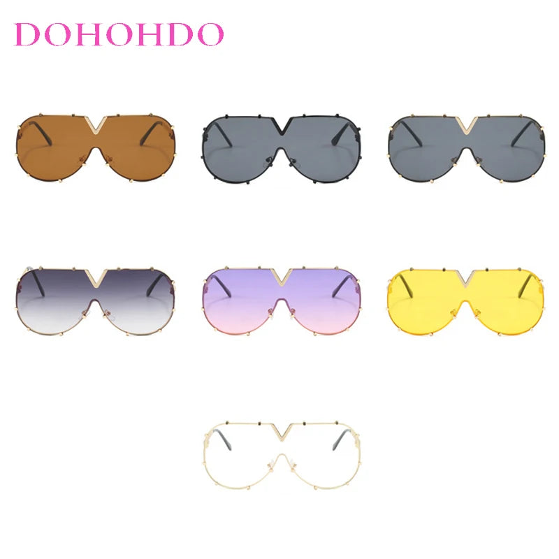 2026 Metal Oversized Pilot Outdoor Sunglasses Fashion Women Men Sunglasses Female Driving Cycling Travel Windproof Goggles UV400