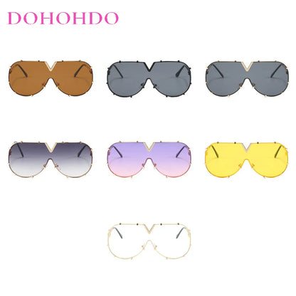 2026 Metal Oversized Pilot Outdoor Sunglasses Fashion Women Men Sunglasses Female Driving Cycling Travel Windproof Goggles UV400