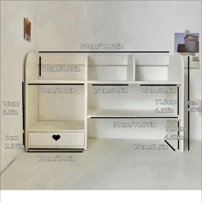 3 Tier Double Layer PP Desktop Organizer Stationery Storage Box Office School Study Desk Holder