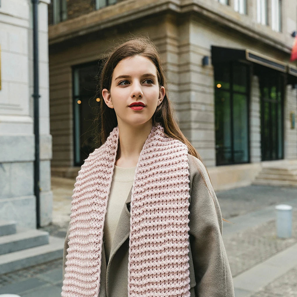 AcrylicFibers Durable And Tear-resistant Scarf For Winter Fashion Skin-friendly Scarf Female Autumn gray