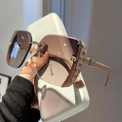 Luxury Vintage Square Sunglasses for Women – Fashion Designer UV Protection Driving Glasses
