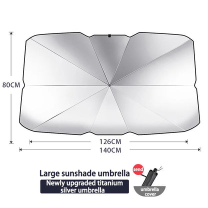 Car parasol inside the front windshield sunscreen sunshade artifact car sunscreen insulation sunshade portable storage